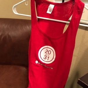 Red Pure Barre Tank Top